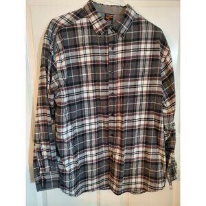 Walnut Creek WC Men's Size XL button closure long sleeve dress shirt red black